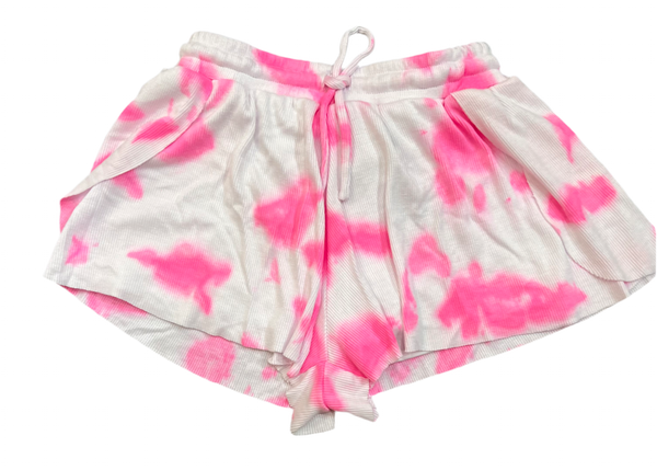 Flowers by Zoe - Neon Pink Tie Dye Shorts