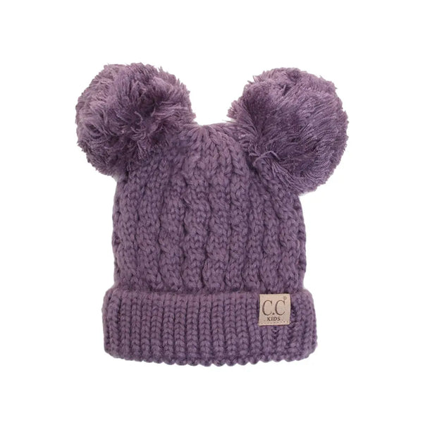 C.C Kids Double Pom Pom Beanie