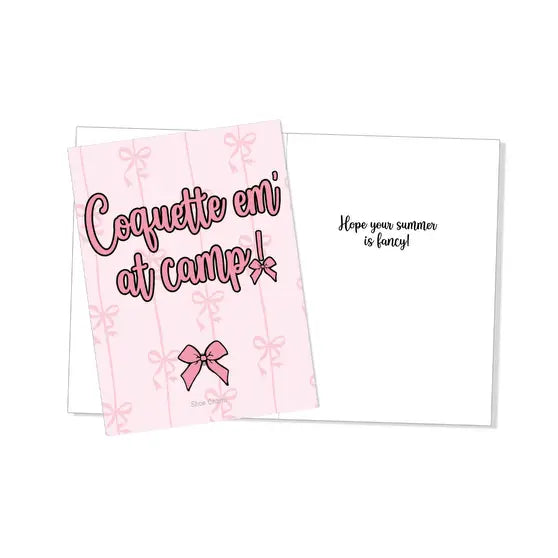 Sunny Marshmallow - Coquette Em' At Camp! Shoe Charm Card