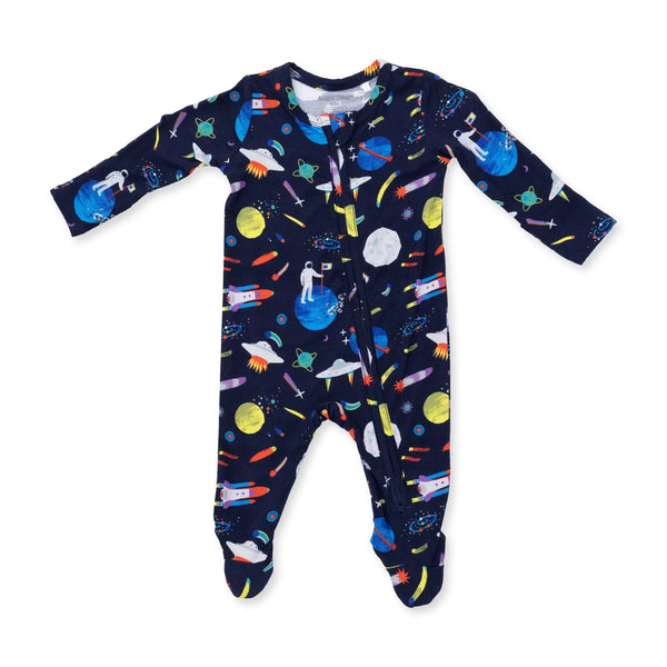 Angel Dear -Astronaut and Rockets  2 Way Zipper Footie