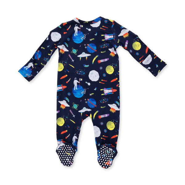 Angel Dear -Astronaut and Rockets  2 Way Zipper Footie
