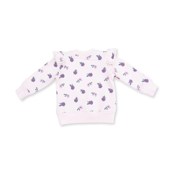 Angel Dear - Violetta Floral  Ruffle Sweatshirt and Legging