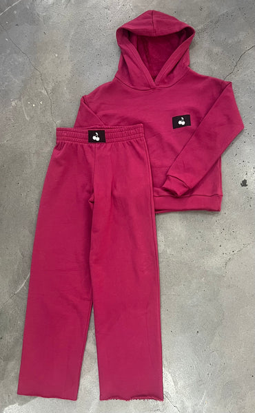 Prince Peter - Hoody With Cherry Patch - Red Plum