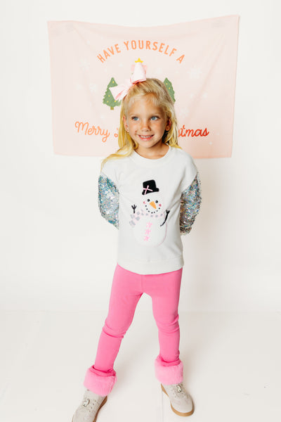 Pink Fur Cuffed Leggings (PREORDER)