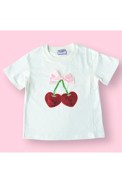Cherry and Bow Gem Top