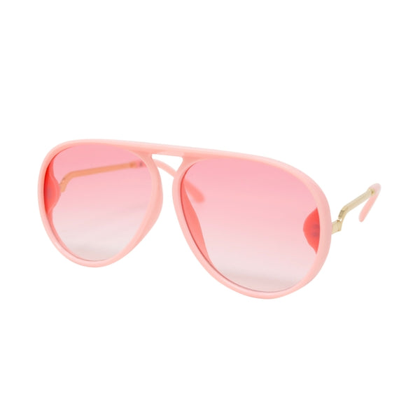 Zomi Gems -Pink Aviator Teardrop Sunglasses