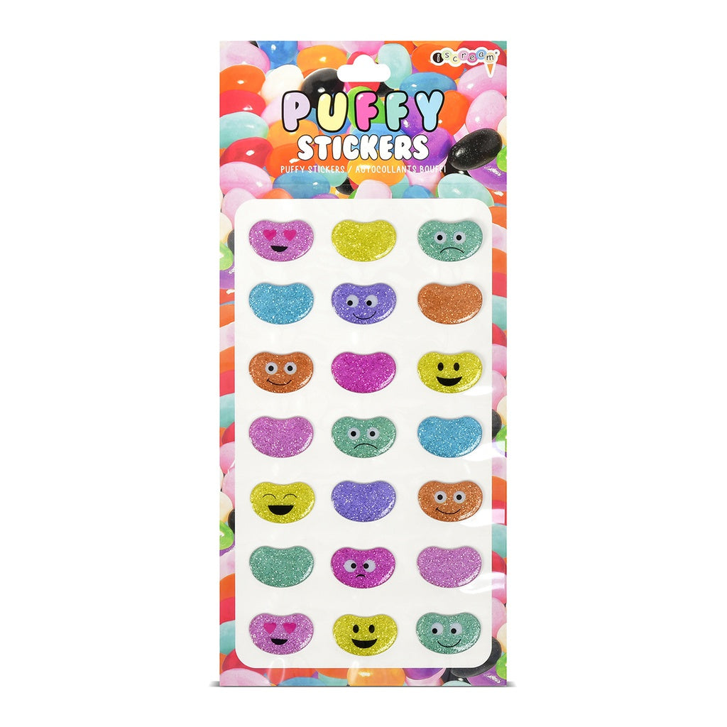 Iscream - Jelly Bean Puffy Stickers