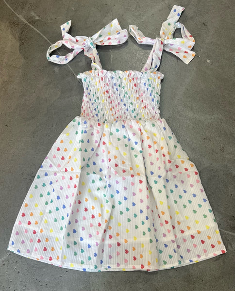Tweenstyle by Stoopher - Mini Hearts Smocked Dress