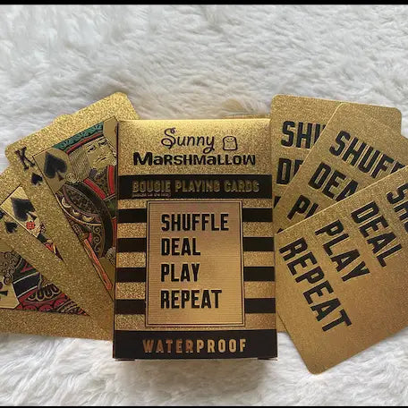 Sunny Marshmallow - Shuffle, Deal Play, Repeat Waterproof Playing Cards