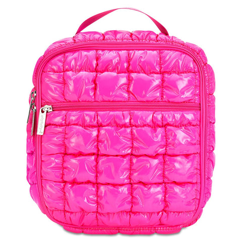 Iscream - Hot Pink Shiny Puffer Lunch Tote