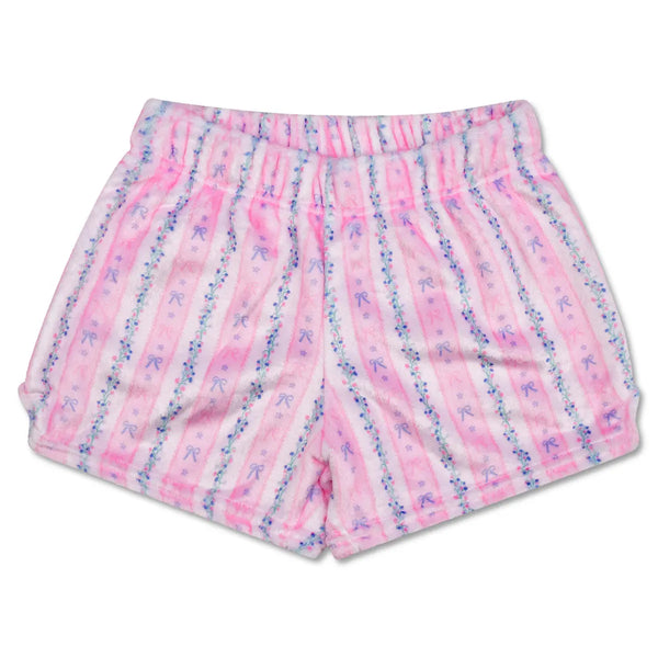 Iscream - Floral Stripes Plush Shorts