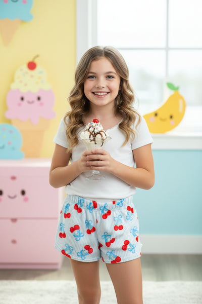 Iscream - Cherry on Top Plush Shorts