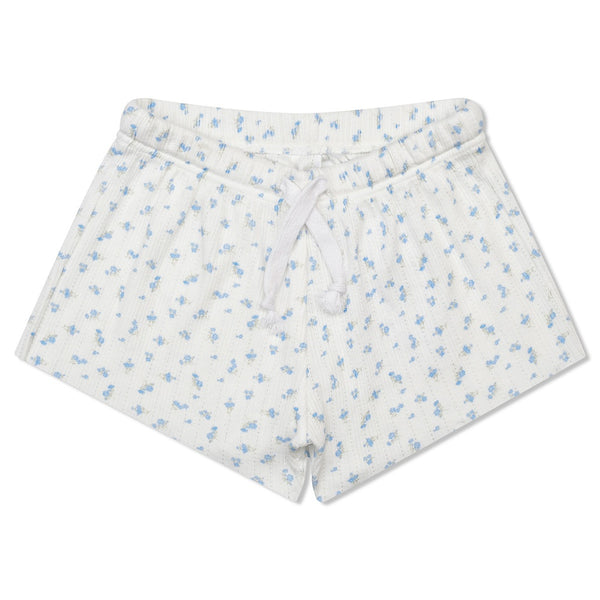 Iscream -Blue Floral Pointelle Tank Top and Shorts Set