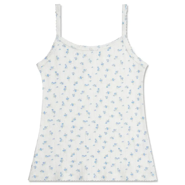 Iscream -Blue Floral Pointelle Tank Top and Shorts Set