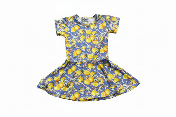 Dori Creations - Lemon Short Sleeve Skater Dress