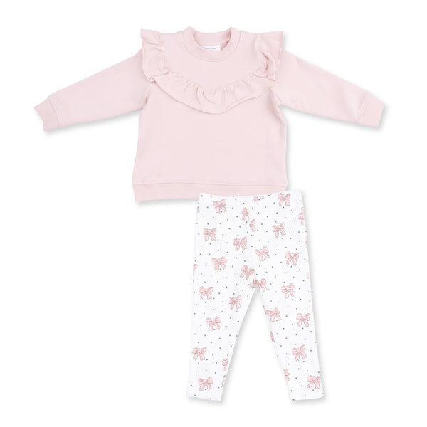 Angel Dear - V-Ruffle Sweatshirt and Legging