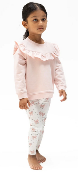 Angel Dear - V-Ruffle Sweatshirt and Legging