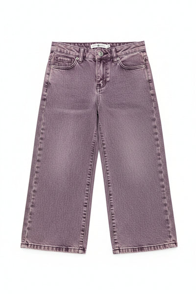 Babyface - Purple Tinted Wide Leg Jeans