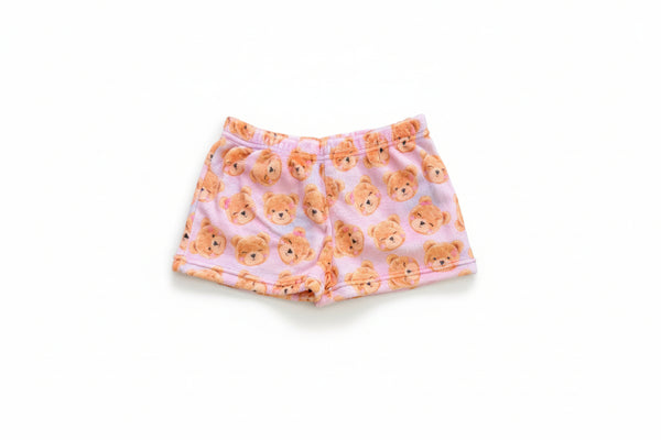 Preppy Goose - Teddy Loungewear Plush Shorts