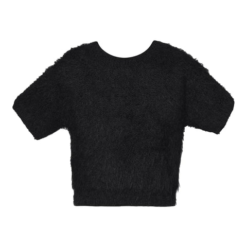 Hannah Banana - Black Shag Sweater