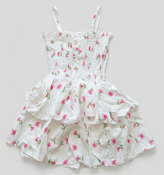 Tweenstyle by Stoopher - Ditzy Floral Print Tiered Dress