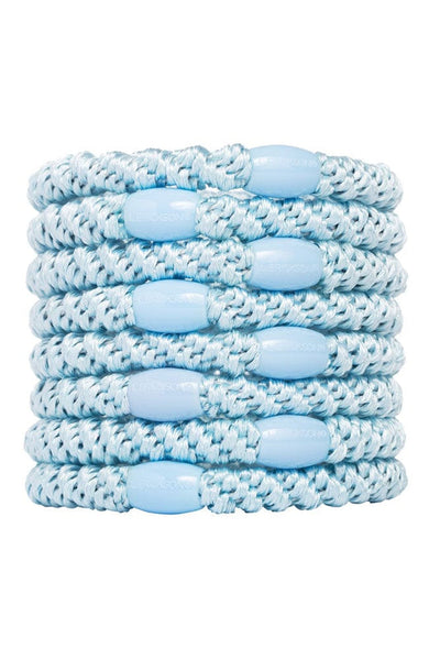 France Luxe - Grab & Go Ponytail Holders Cloud Blue- Set of Eight