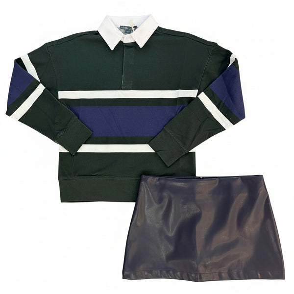 Vintage Havana - Alpine Heritage Stripe Sweatshirt Polo