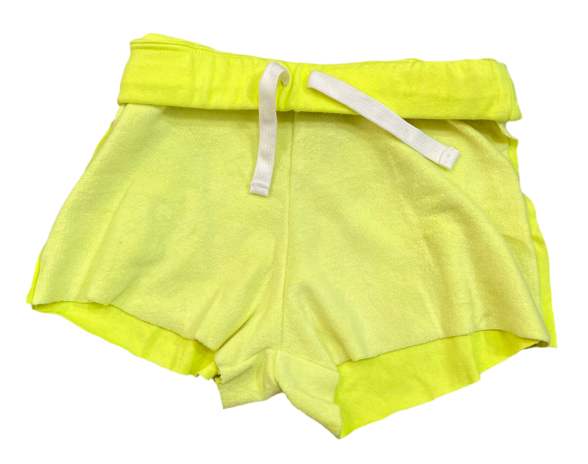 Flowers by Zoe - Reverse Fleece Neon Yellow Shorts