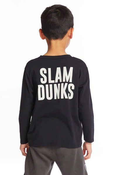 Chaser - Slam Dunks Boys Long Sleeve Crew Neck Tee