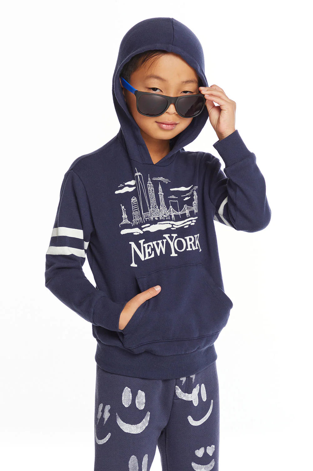 Chaser - New York Skyline Boys Pullover Hoodie