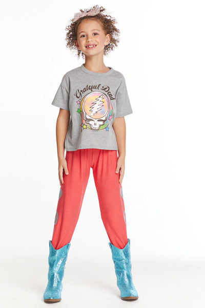 Chaser - Grateful Dead Airbrushed Steal Your Face Girls Tee