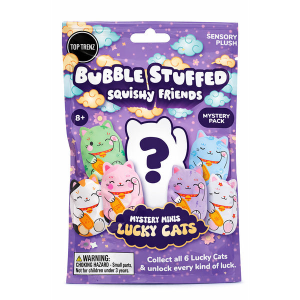 Top Trenz - Bubble Stuffed Squishy - Mystery Mini Lucky Cats