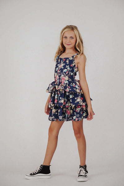 Flowers by Zoe - Navy Floral Dress