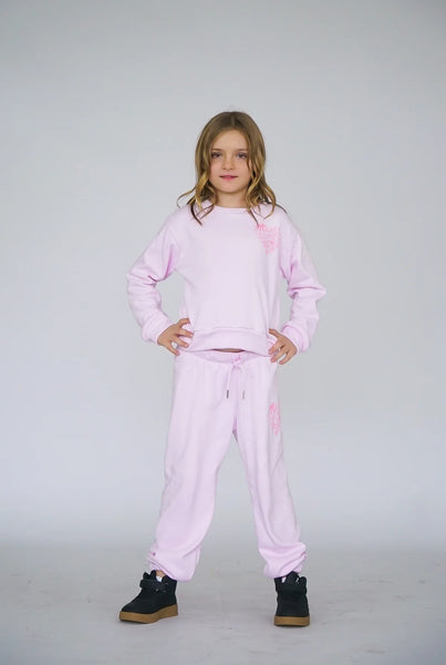 Flowers by Zoe - Pink Heart Sweatpants