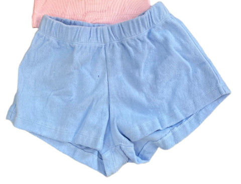 Flowers by Zoe - Pastel Blue Fleece Shorts