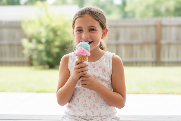 Dori Creations - Pink/Blue Floral Pointelle Tank
