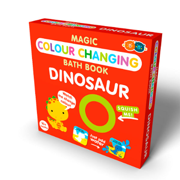 Buddy + Barney - Color Changing Bath Book- Dinosaur