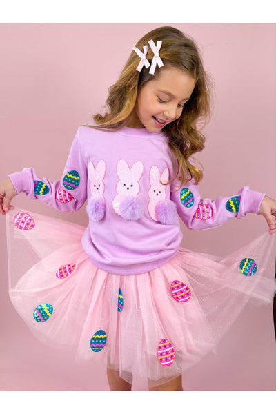 Patched Easter Tulle Skirt