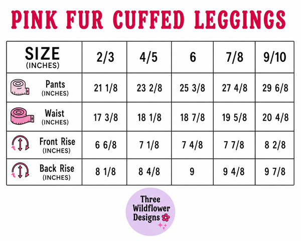 Pink Fur Cuffed Leggings (PREORDER)