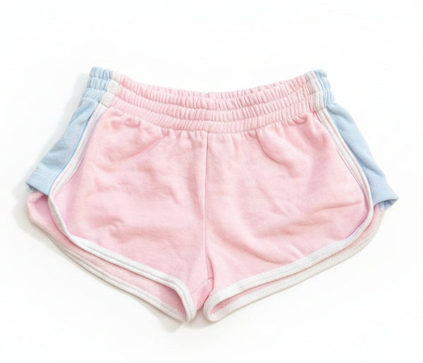 Flowers by Zoe -  Contrast Stripe Shorts - Light Pink