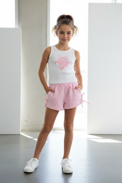 Flowers by Zoe - Strawberries with Bow Printed Tank