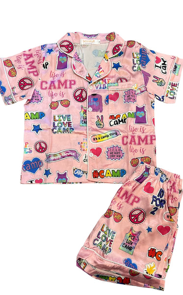 Tweenstyle by Stoopher - Camp Collage Silky Loungewear Set