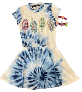 Sparkle by Stoopher - Tie Dye Popsicles Skater Dress