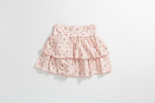 Flowers by Zoe - Ribbed Floral Tiered Skirt