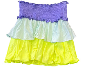 Flowers by Zoe - Purple/Yellow Tiered Skirt