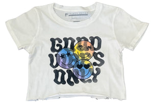 Prince Peter - Good Vibes Only Crop Tee