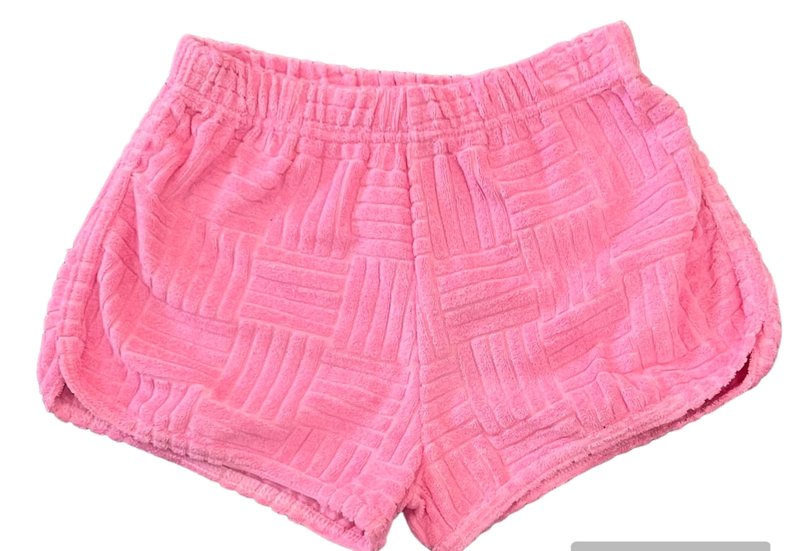 Flowers by Zoe - 4-6x Textured Terry Cloth Shorts - Pink
