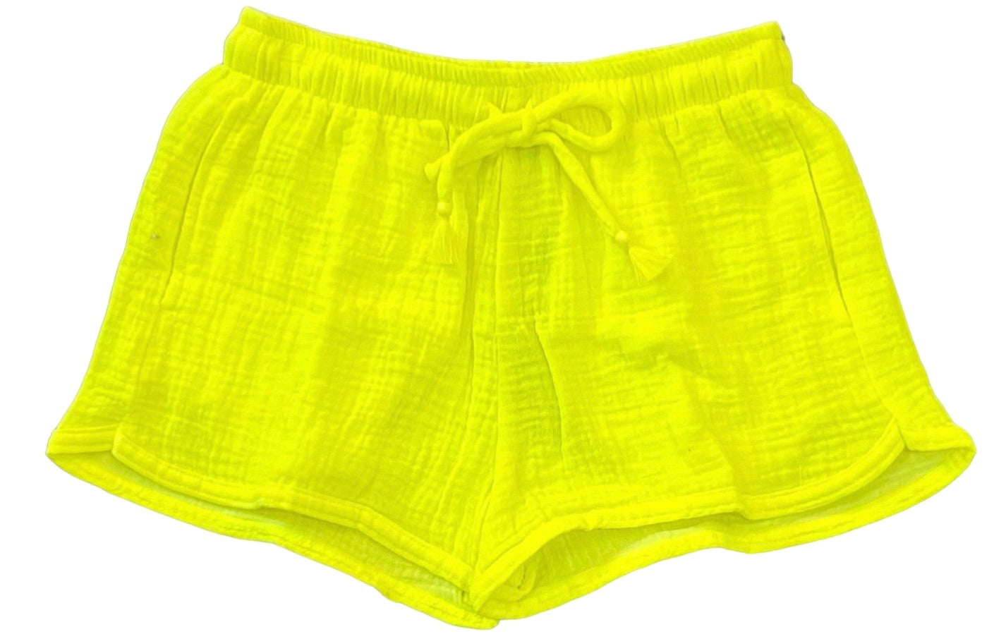 Flowers by Zoe - Neon Yellow Gauze Shorts