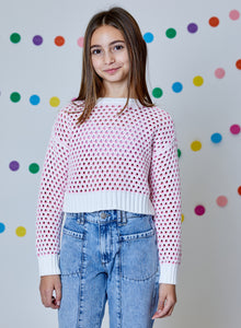 Design History - Chenille Open Weave Sweater