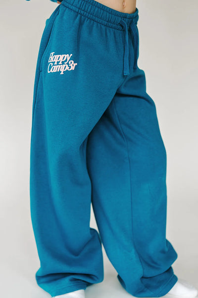 Happy Camp3r - Puff Series Youth Sweatpants - Crystal Teal